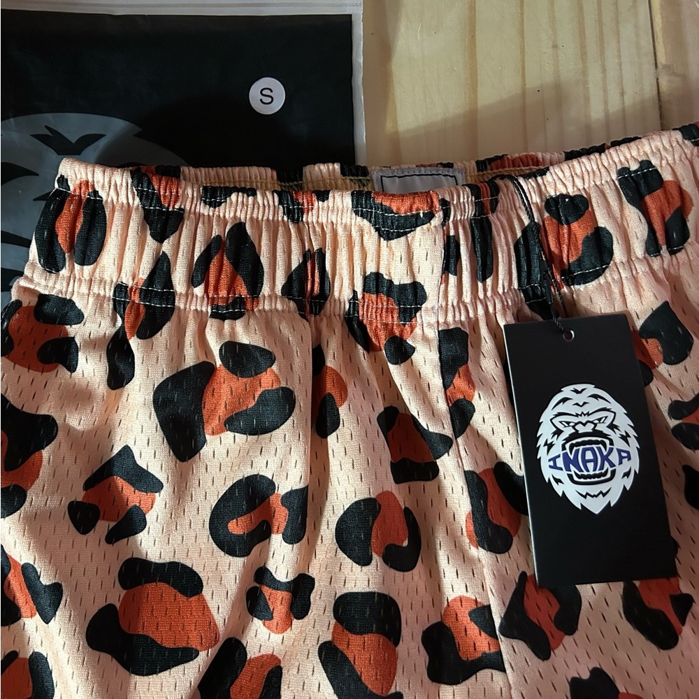 Inaka Power Double Mesh Giraffe Print Shorts